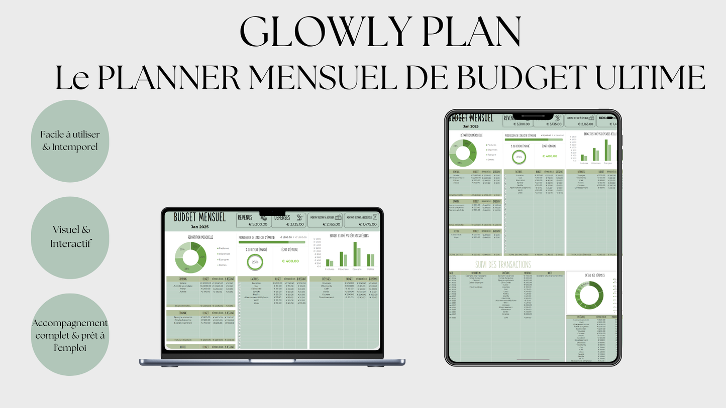 Planner de budget mensuel